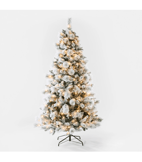 Anko 2.13m (7ft.) Snowy Aspen Prelit Christmas Tree