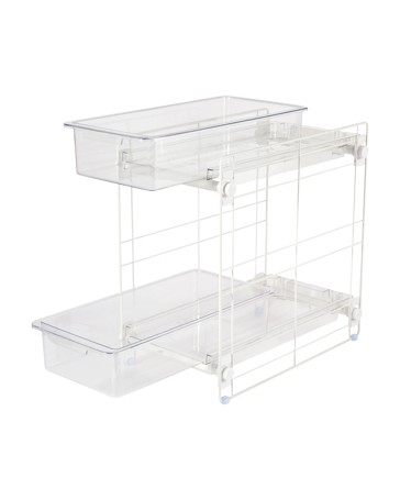 Anko Clear Undersink 2 Tier Drawer
