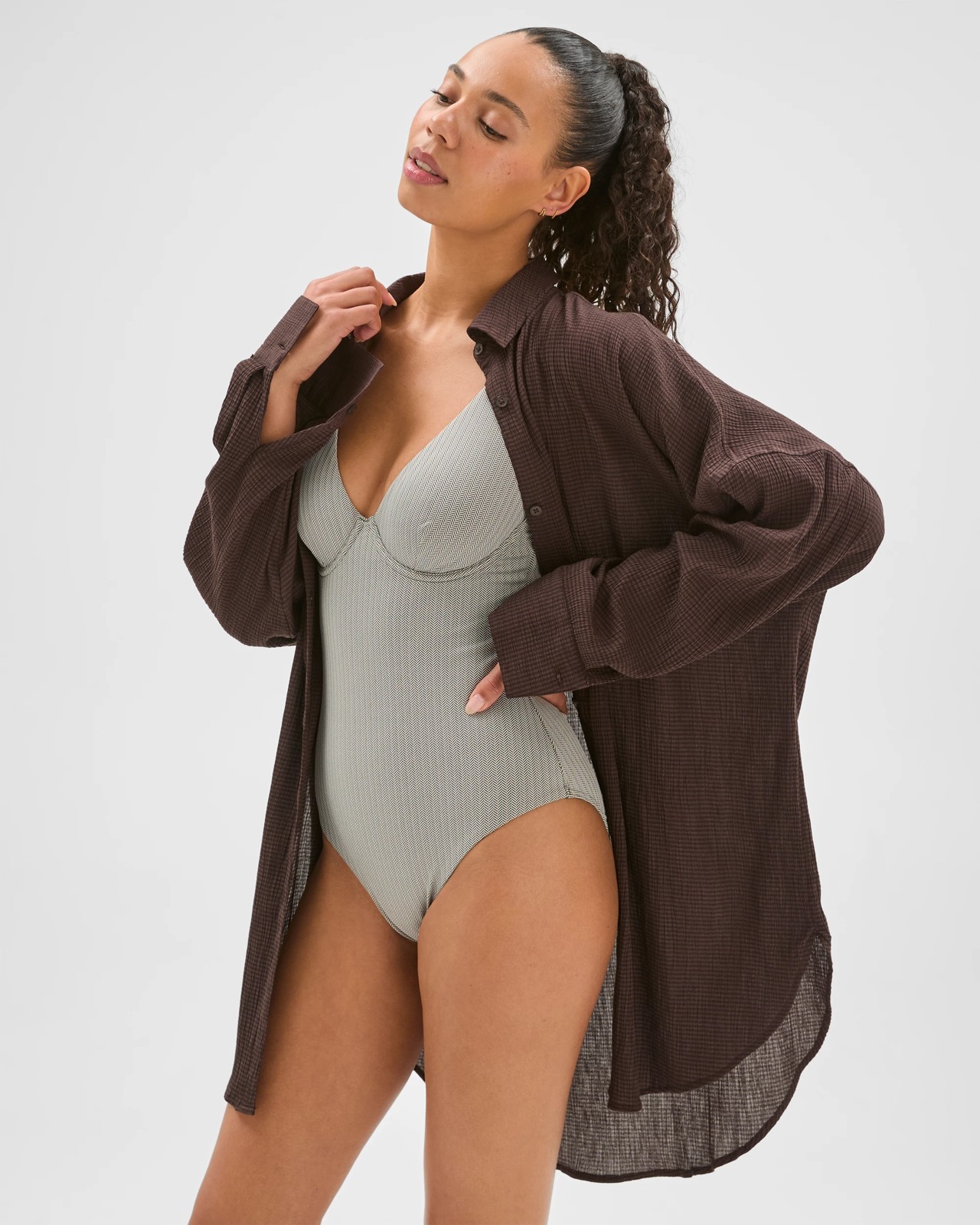 Resort Swim Maxi Shirt - Tamari 4 of 5