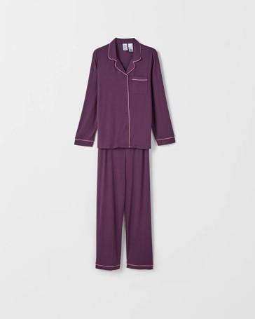 Bamboo Older Girls Button Through Pyjama Set