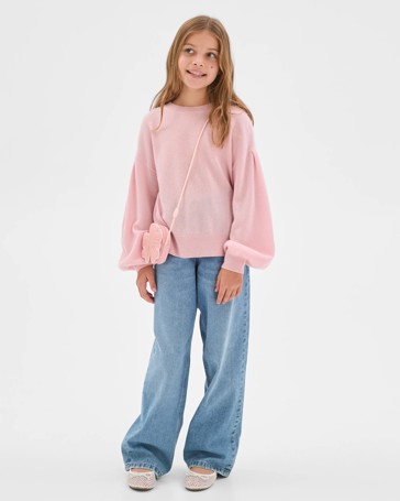 Cashmere Long Sleeve Knit Sweater