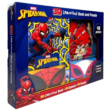 Marvel Spider-Man: 3D Look and Find Book and Puzzle Set