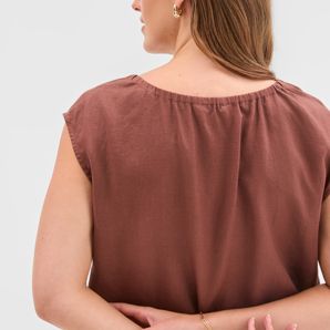 European Linen Short Sleeve Top product image