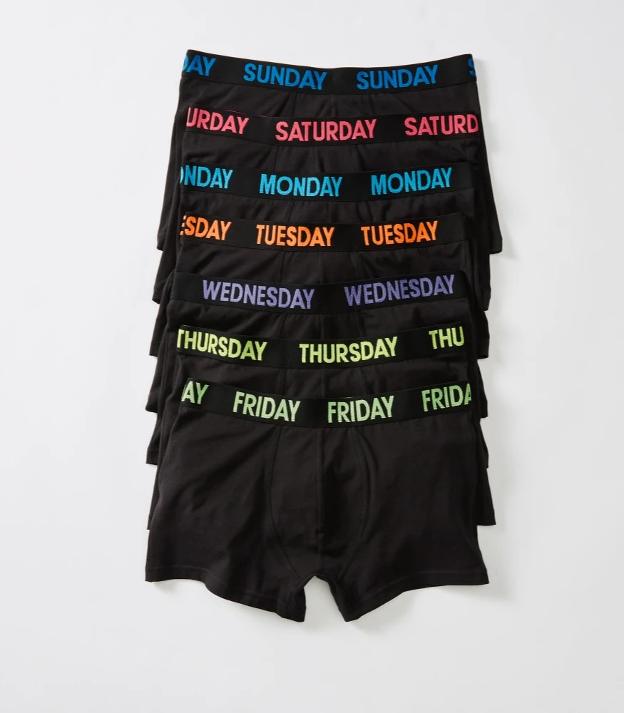 7 Pack Days Of The Week Briefs - Kmart