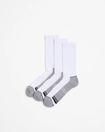 Australian Cotton Blend 3 Pack Sport Crew Cut Socks - Maxx