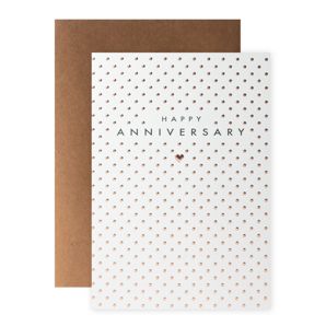 Connections from Hallmark Anniversary Card - Rose Gold Spots product image