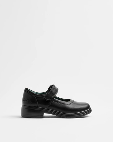 Gro-Shu Kids Youth Mary-Jane Leather School Shoes