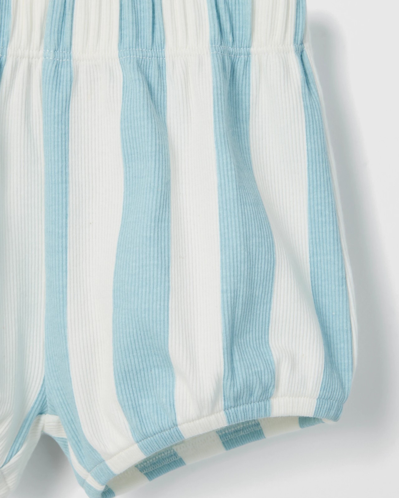 Disney Licensed Organic Cotton Baby Bodysuit and Shorts Set - Stitch Blue 3 of 3