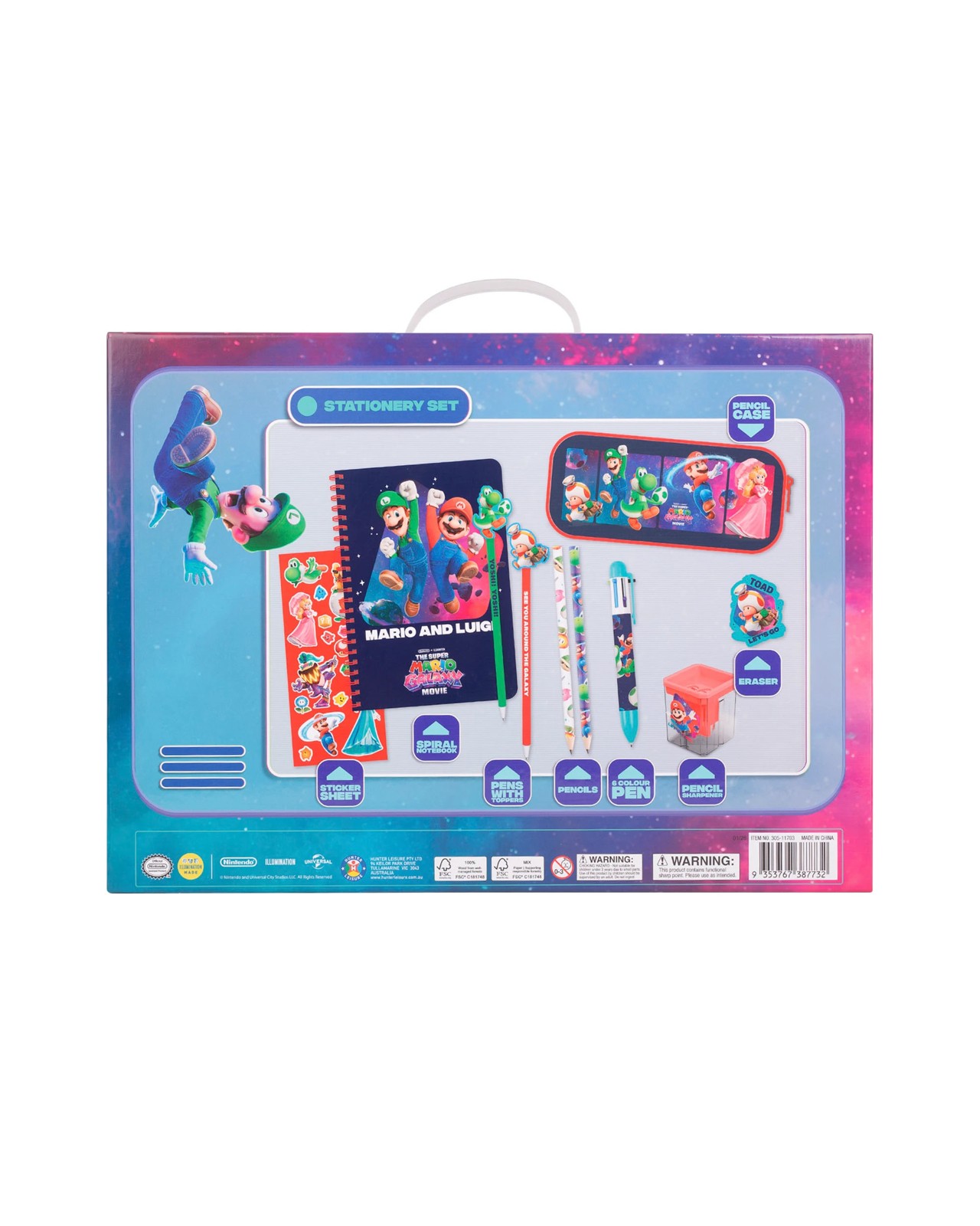 Super Mario 2 Mega Stationery Set 5 of 5