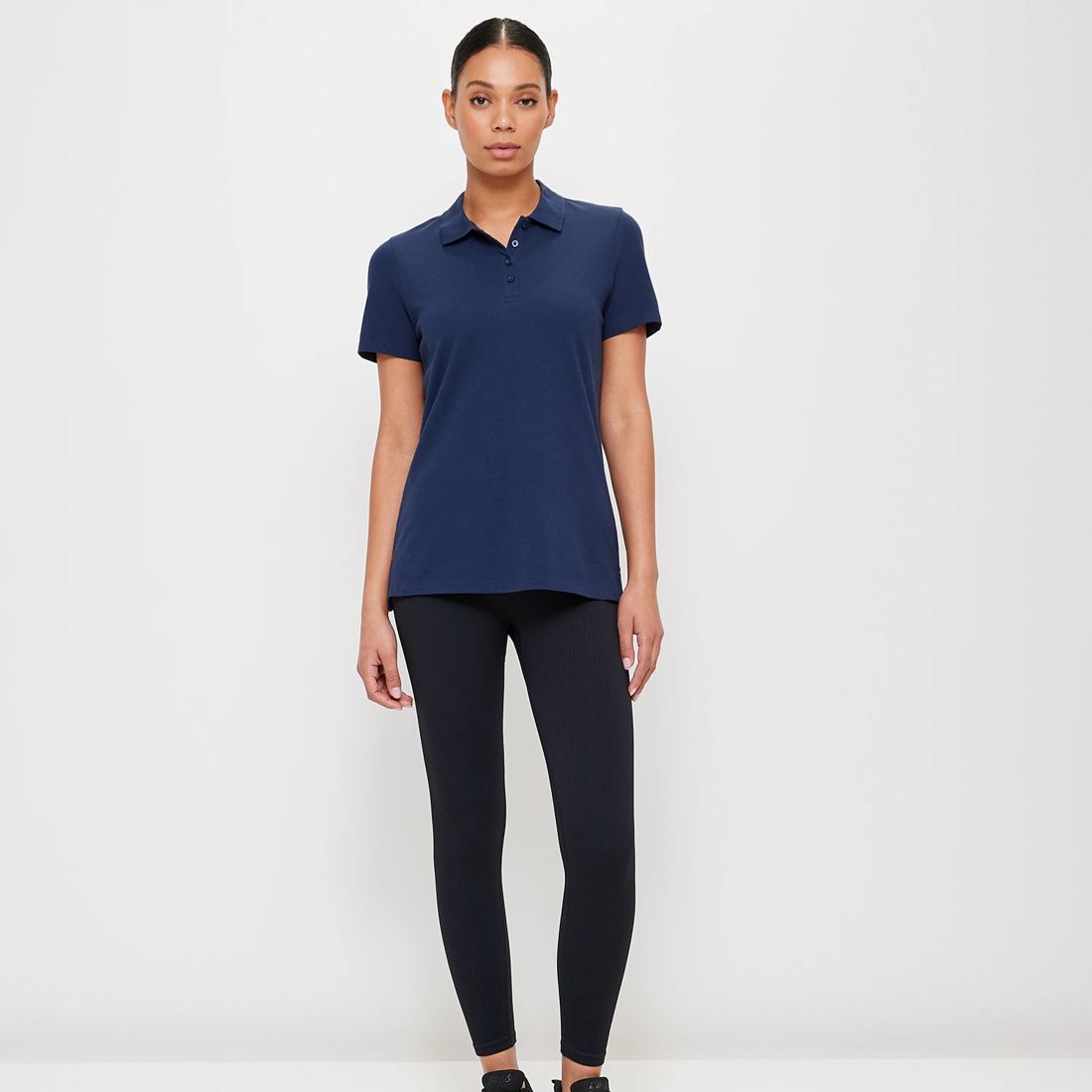 Active Pique Polo TShirt Navy Blue Target Australia