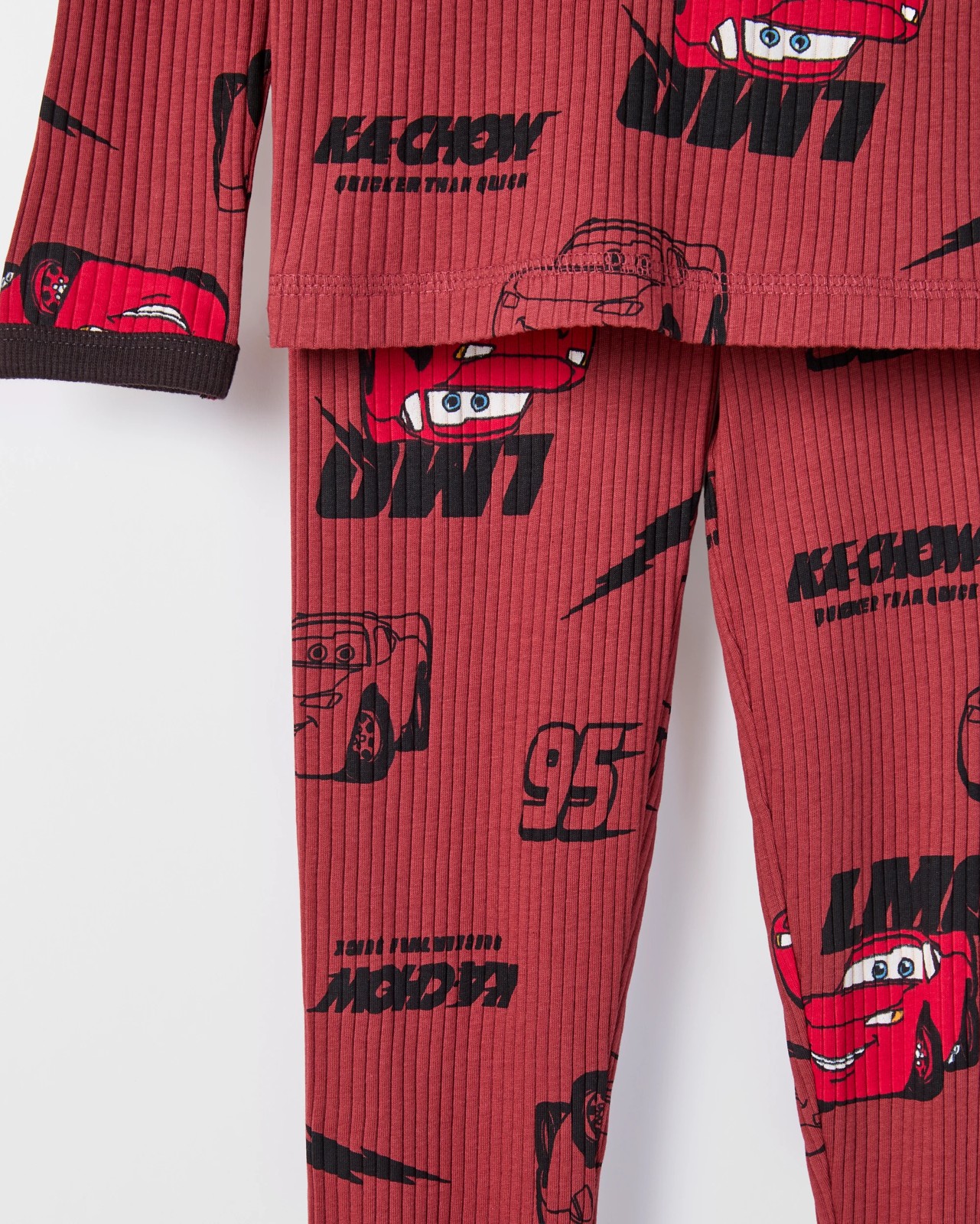 Disney Cars Australian Cotton Younger Boys Knit Pyjama Set 3 of 3