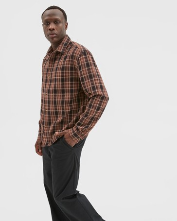 Commons Australian Cotton Boxy Fit Long Sleeve Textured Shirt