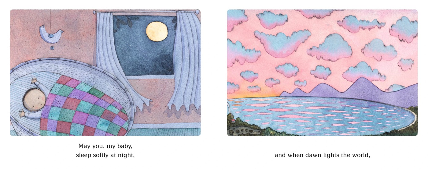Kissed by the Moon by Alison Lester - Book and Snuggle Blanket 3 of 3