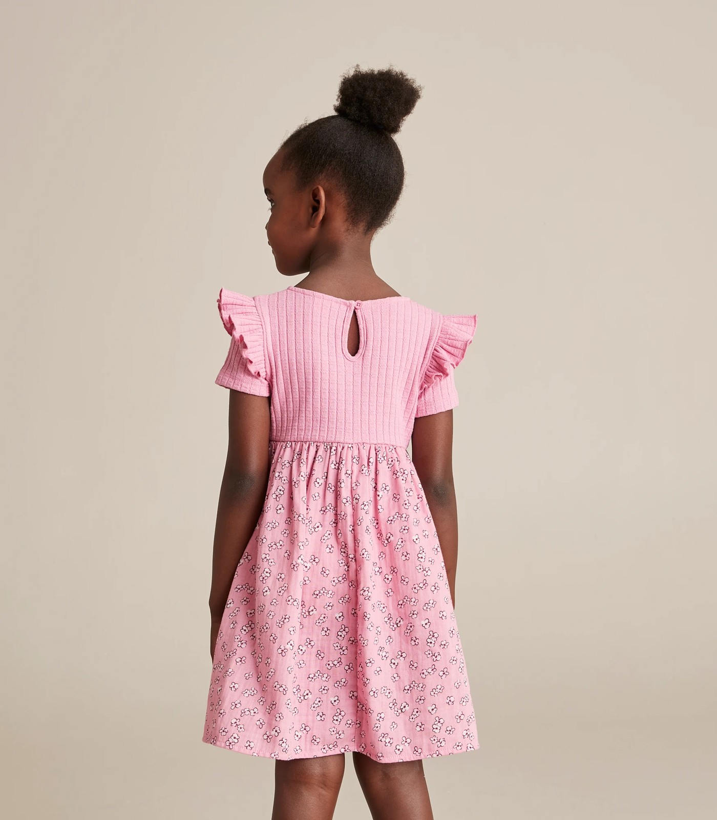 Woven Knit Combo Dress 3 of 6