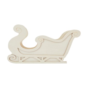 Craft Wood Blank Christmas Sleigh - Anko
