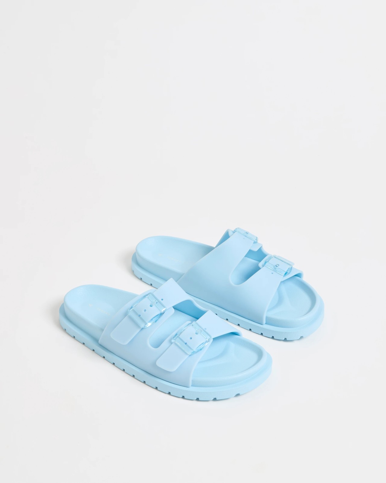 Elevated Double Strap Slides - Blue 2 of 3