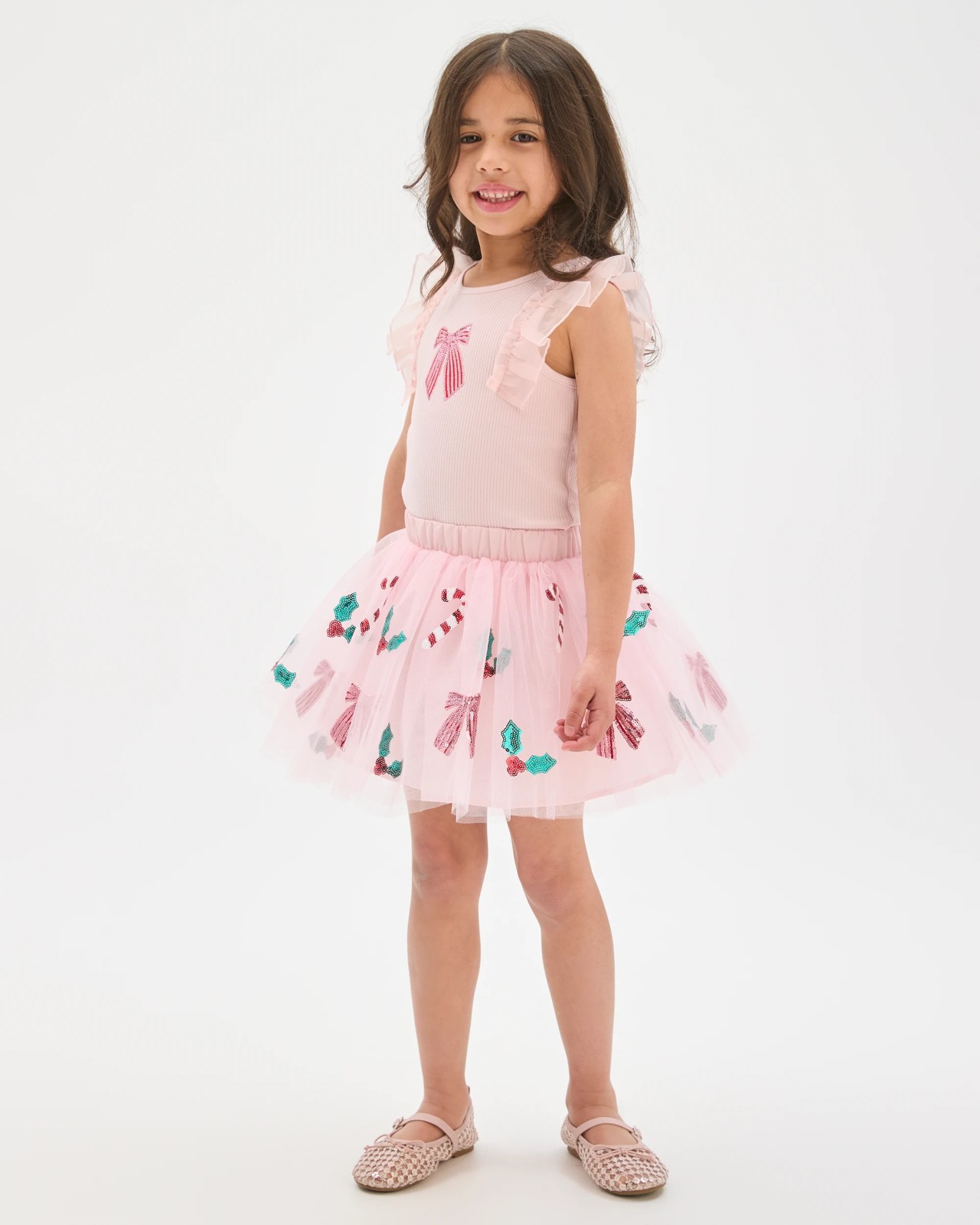 Christmas Tulle Skirt - Pink 2 of 6