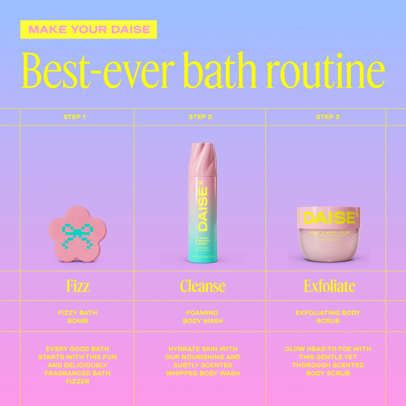 DAISE Bloom Bath Bomb 85g - Violet and Berry Scent 5 of 6