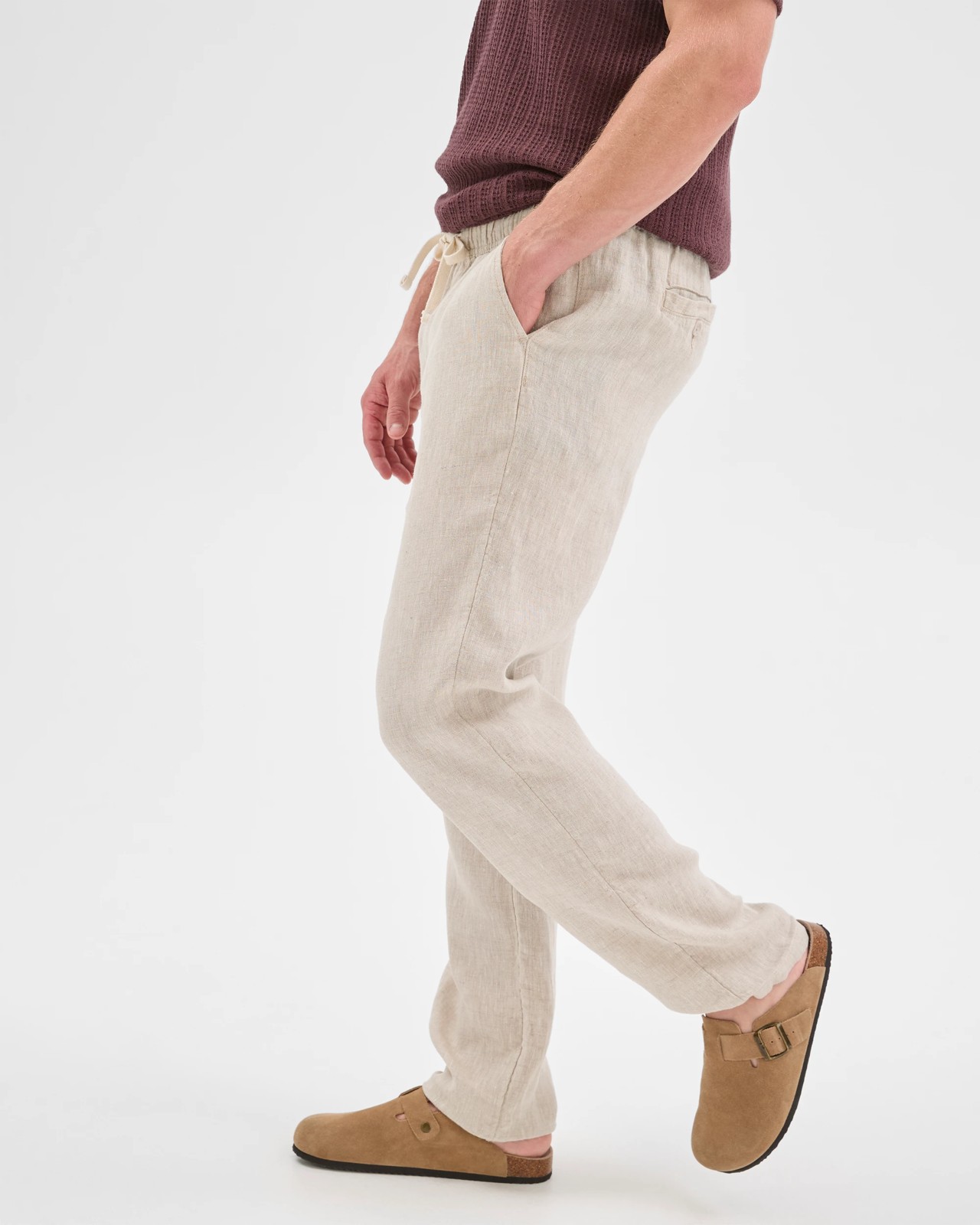 European Linen Full Length Pants 4 of 6