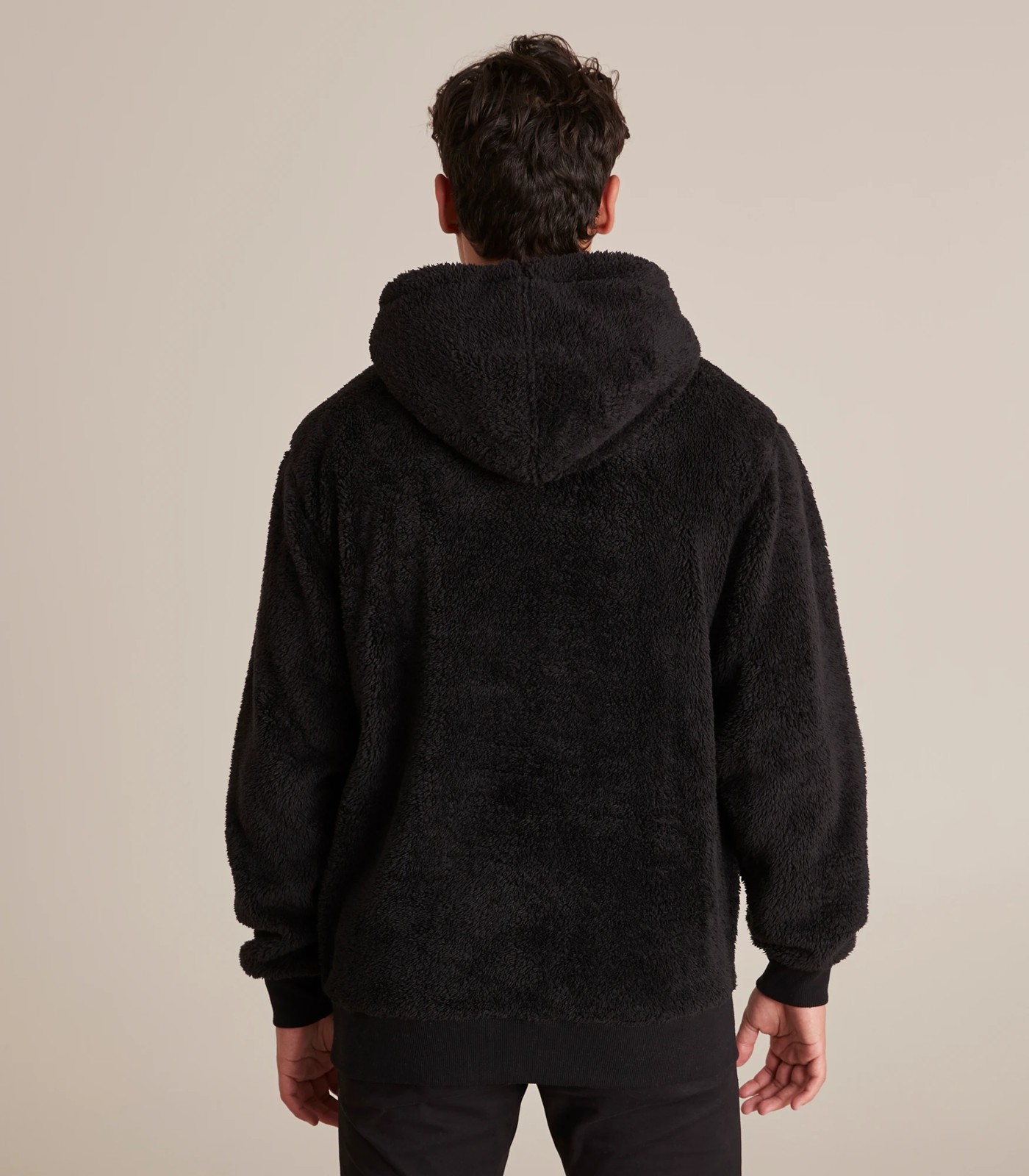 Commons Recycled Fleece Teddy Hoodie - Olive