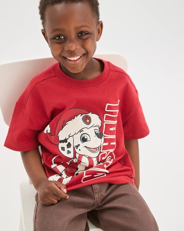 Licensed Paw Patrol Australian Cotton Oversized Christmas T-Shirt