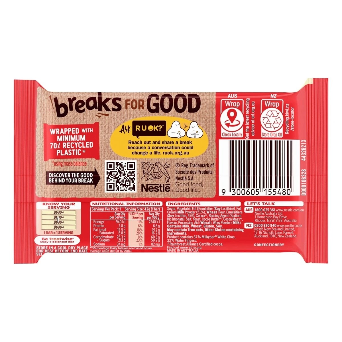 Nestle KitKat Milkybar Chocolate Bar 42g 2 of 2