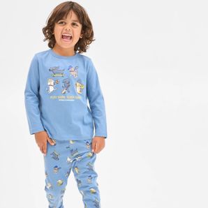 Australian Cotton Blend Younger Boys Knit Pyjama Set thumbnail 2