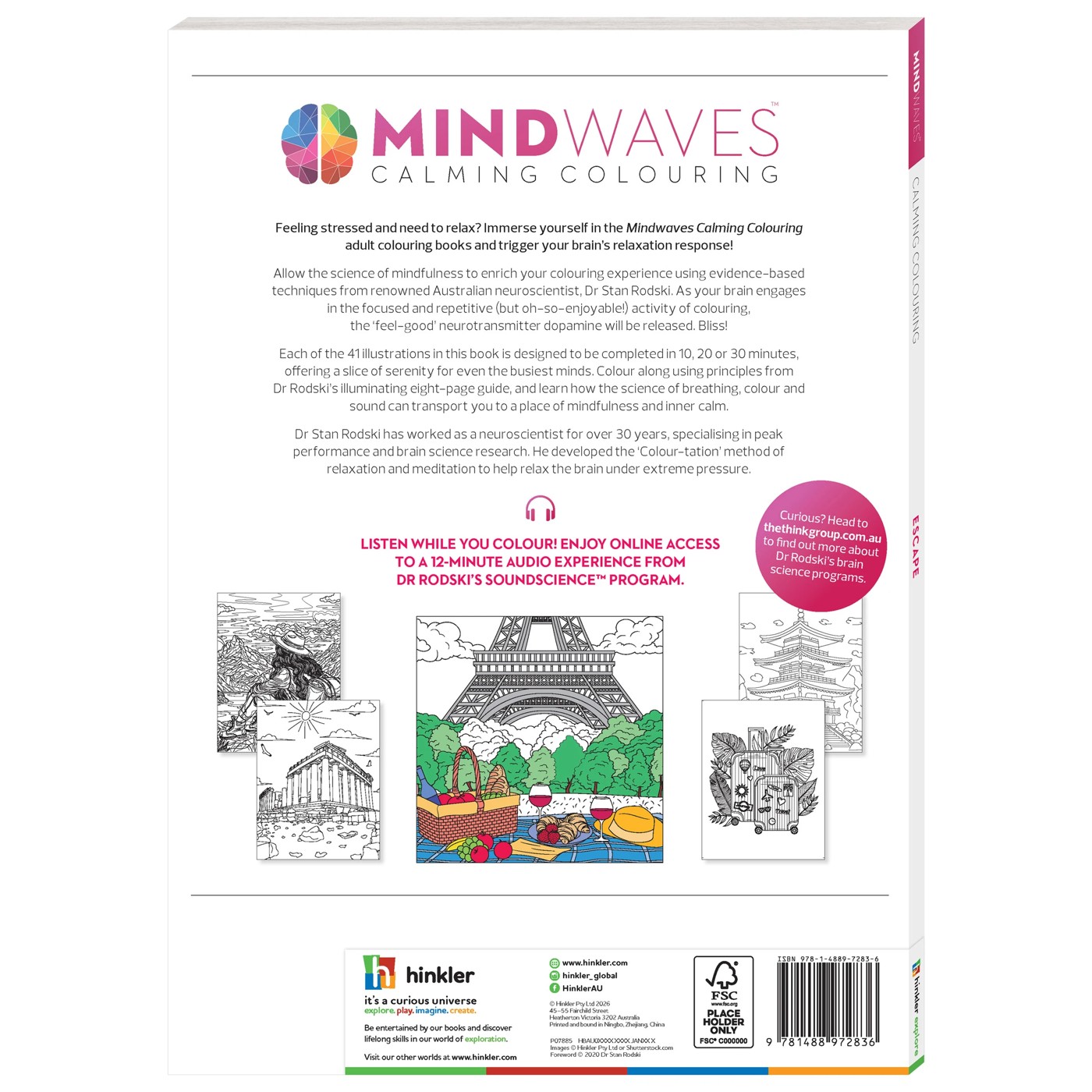 Mindwaves Calming Colouring: Escape - Book 2 of 5