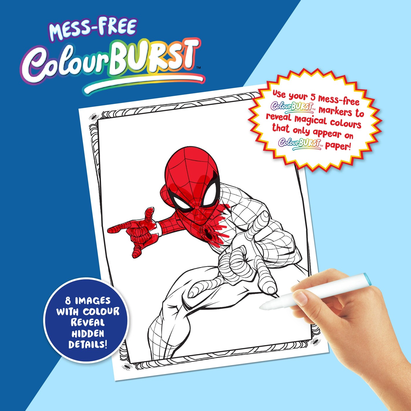 INKredibles Marvel Spider-Man Mess-Free ColourBurst Activity Kit - Book 5 of 6