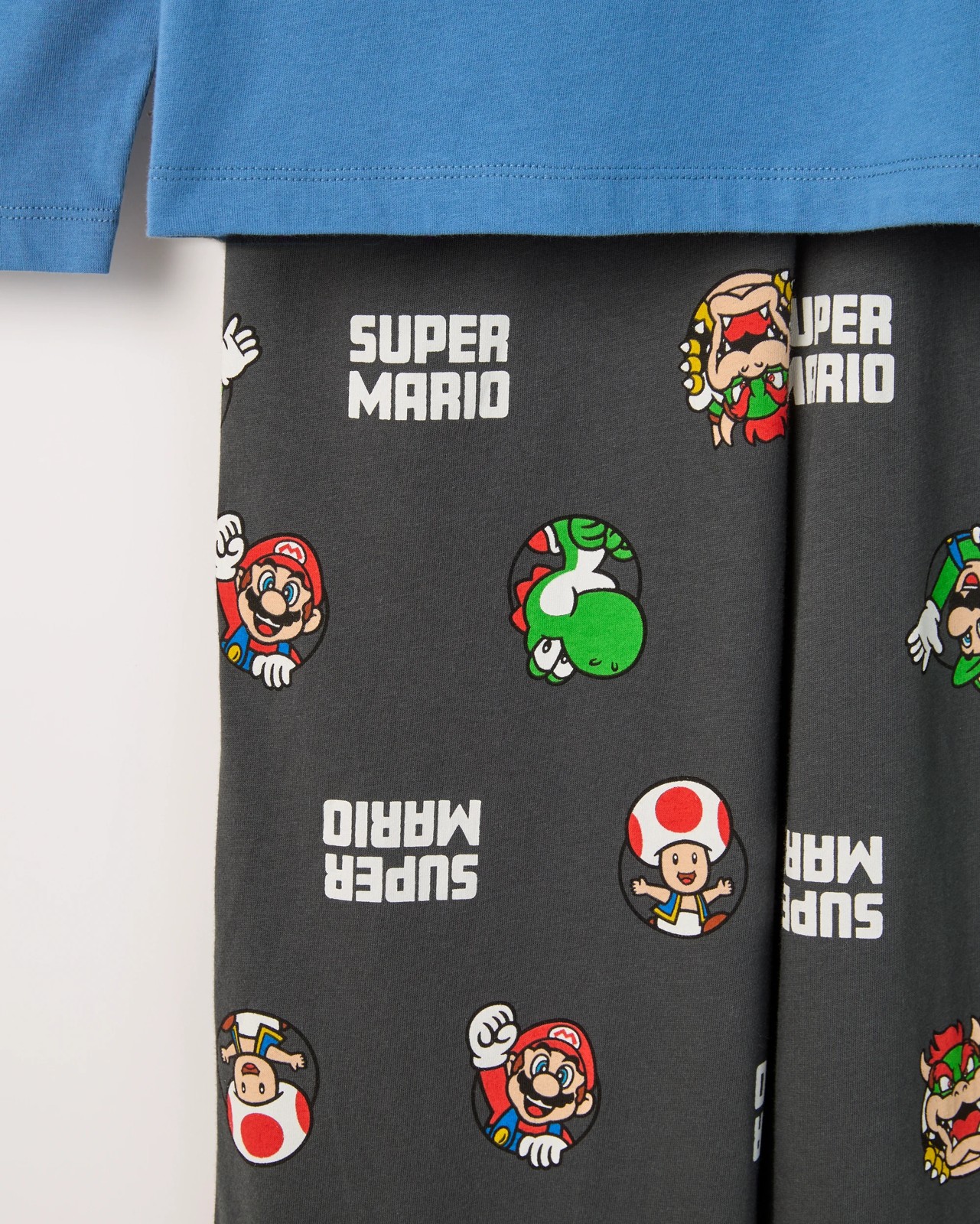 Super Mario Australian Cotton Jersey Older Boys Pyjama Set 2 of 4