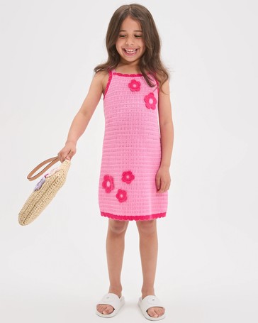 Australian Cotton Crochet Knit Dress