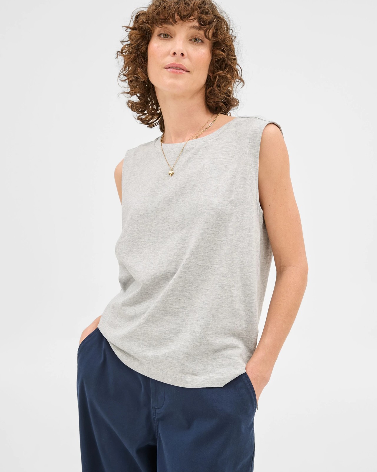 Relaxed Shoulder Detail Tank Top 3 of 5