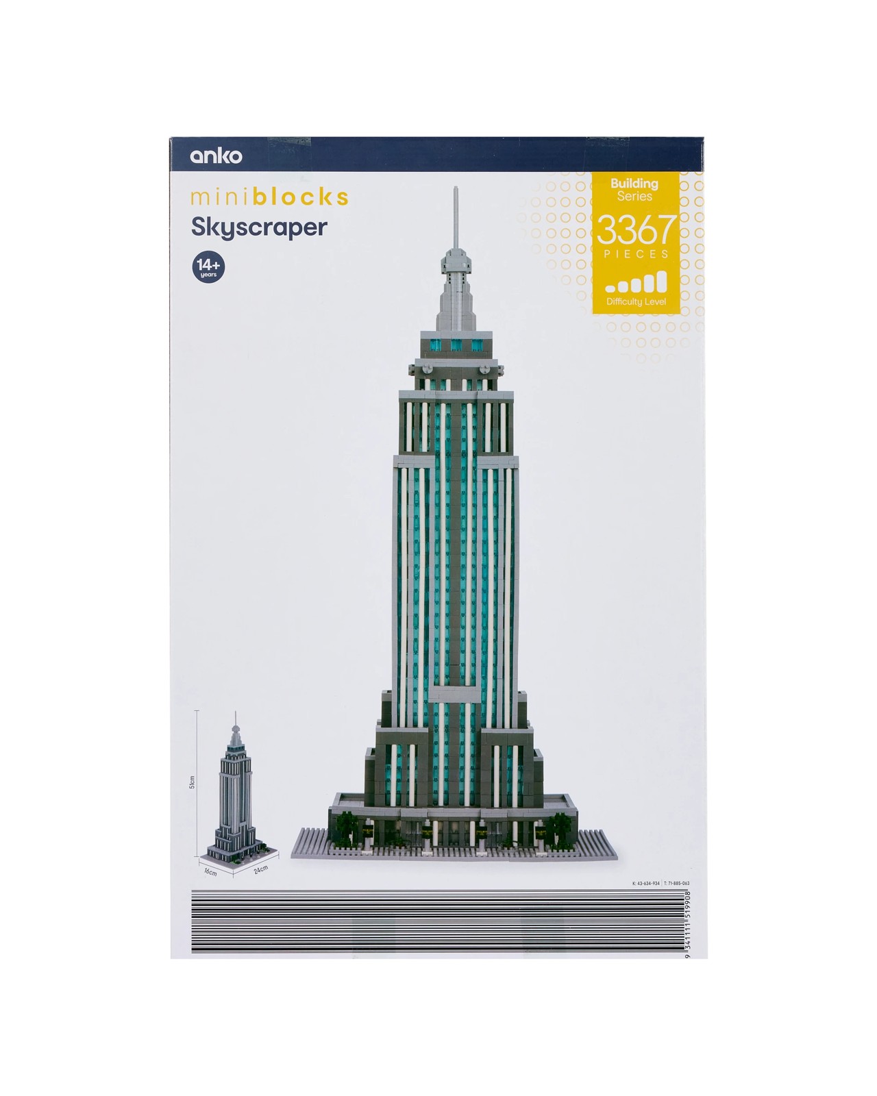 3367 Piece Mini Blocks Building Series: Skyscraper 4 of 4