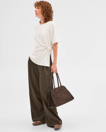 Preview Short Sleeve Knot Detail Blouse