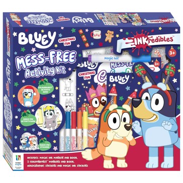 INKredibles Bluey Mess-Free Christmas Activity Kit - Book
