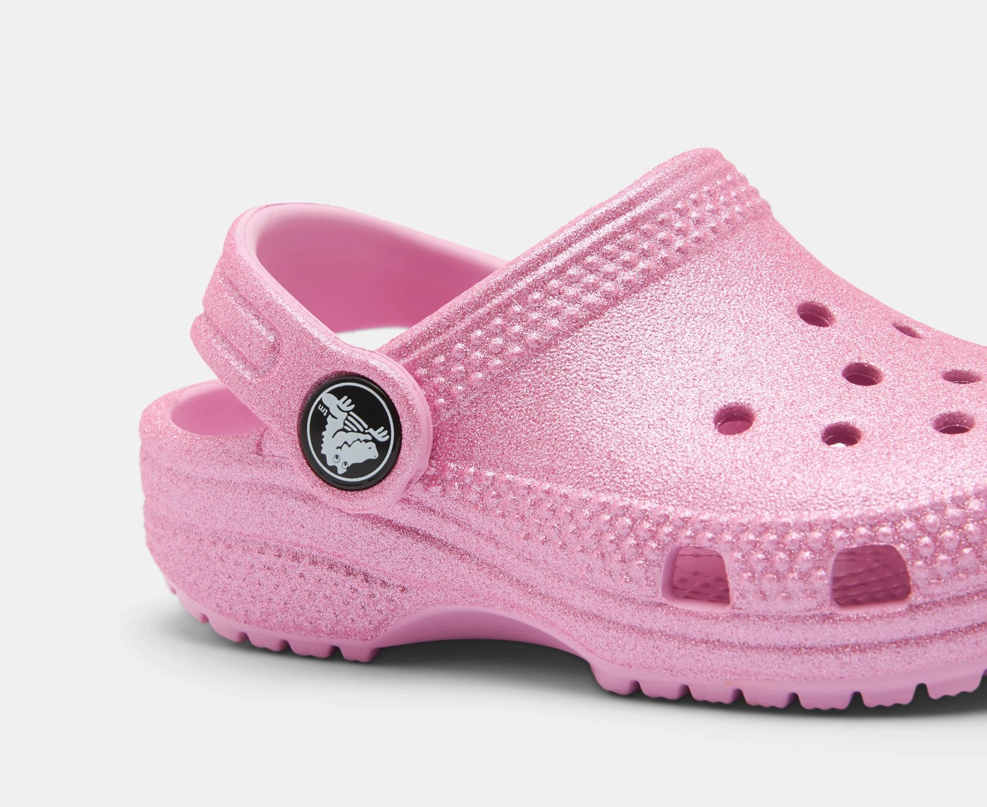 Crocs Toddler Classic Glitter Clogs - Pink 3 of 5