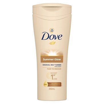 Dove Summer Glow Gradual Tan Body Lotion Fair to Medium 250ml