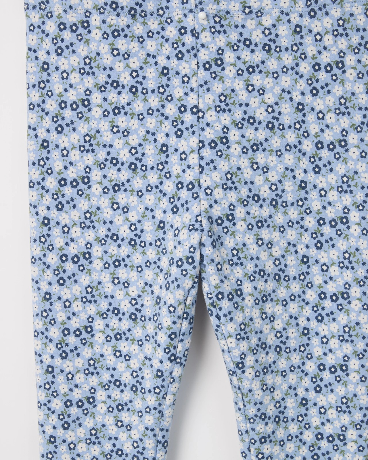 Australian Cotton Toasti Leggings - Ditsy Blue 2 of 2
