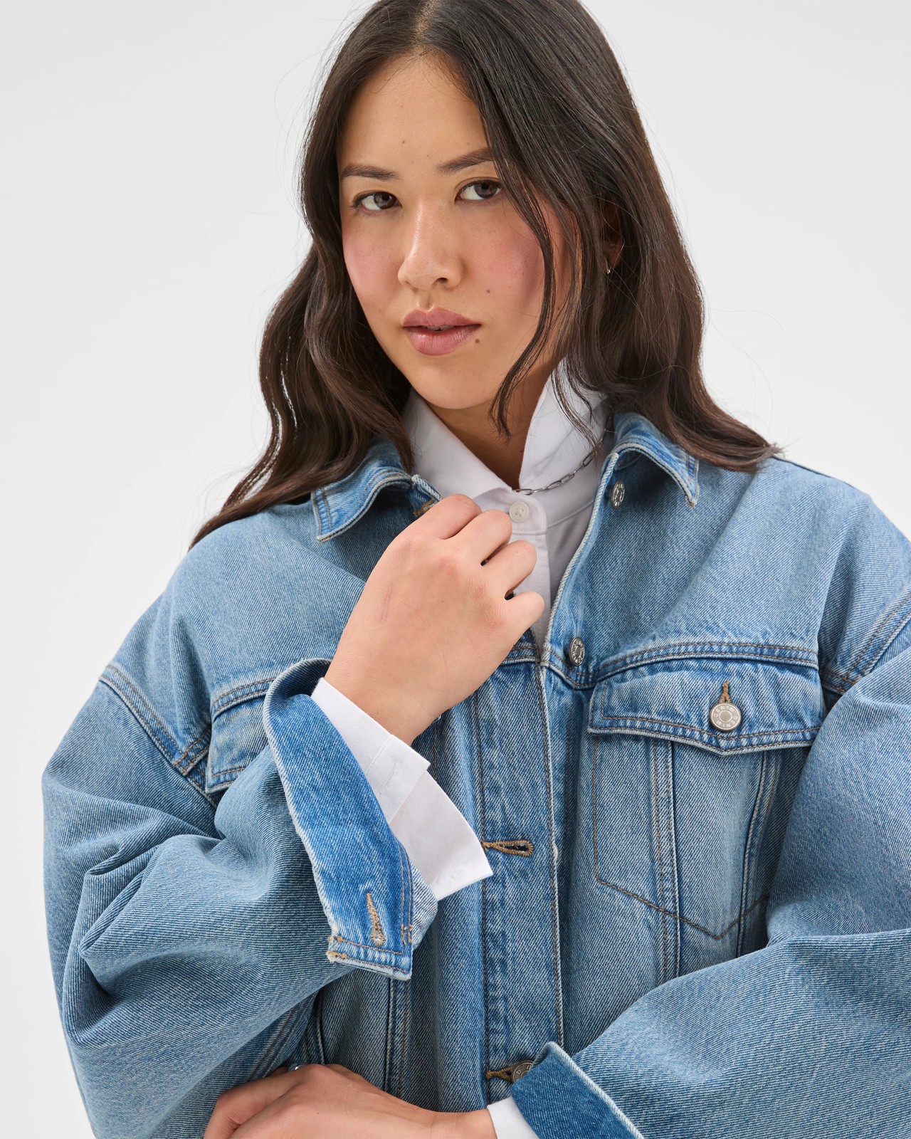 Cocoon Sleeve Denim Jacket 5 of 6
