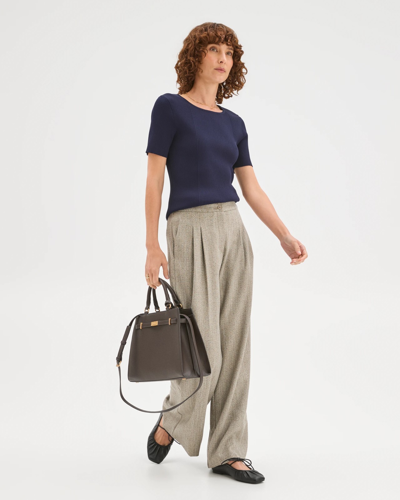 Preview Ultimate Rib Knit T-Shirt - Ink Navy 3 of 6