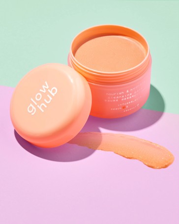 Glow Hub Cleansing Balm 100g - Hyaluronic Acid , Peach and Coconut