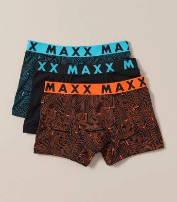 3 Pack Maxx Print Trunks