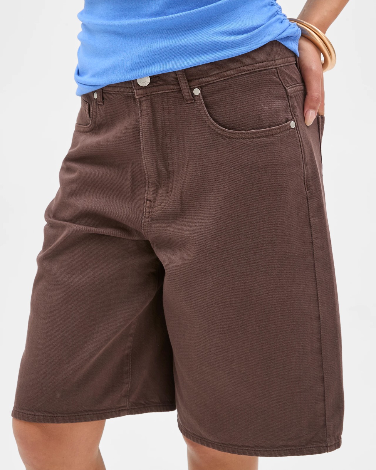 AirLoom A-Line Denim Bermuda Shorts 4 of 6