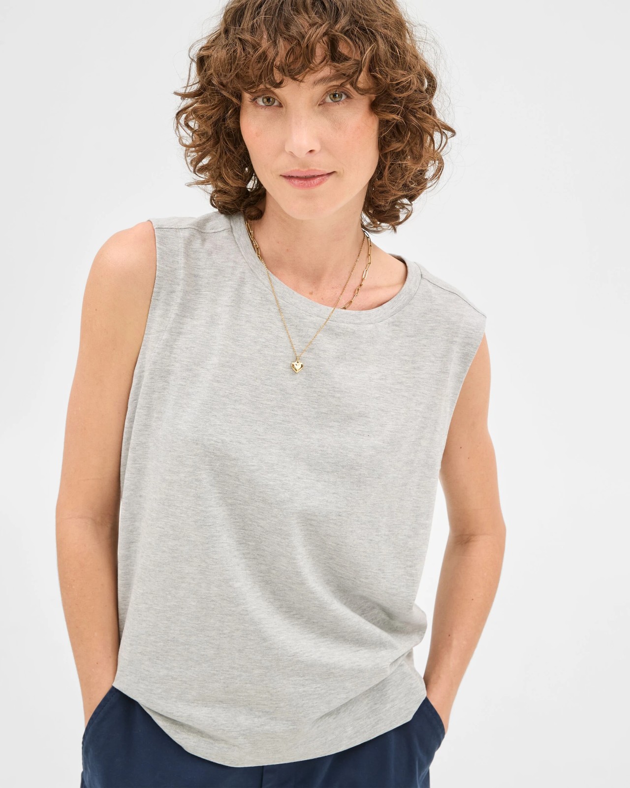 Relaxed Shoulder Detail Tank Top 5 of 5