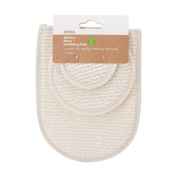 3 Pack Bamboo Blend Exfoliating Pads