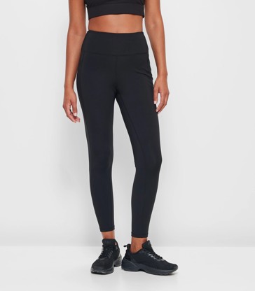 Fila Cotton High Rise Waisted Tight Leggings Black Neon Logo Womens XL