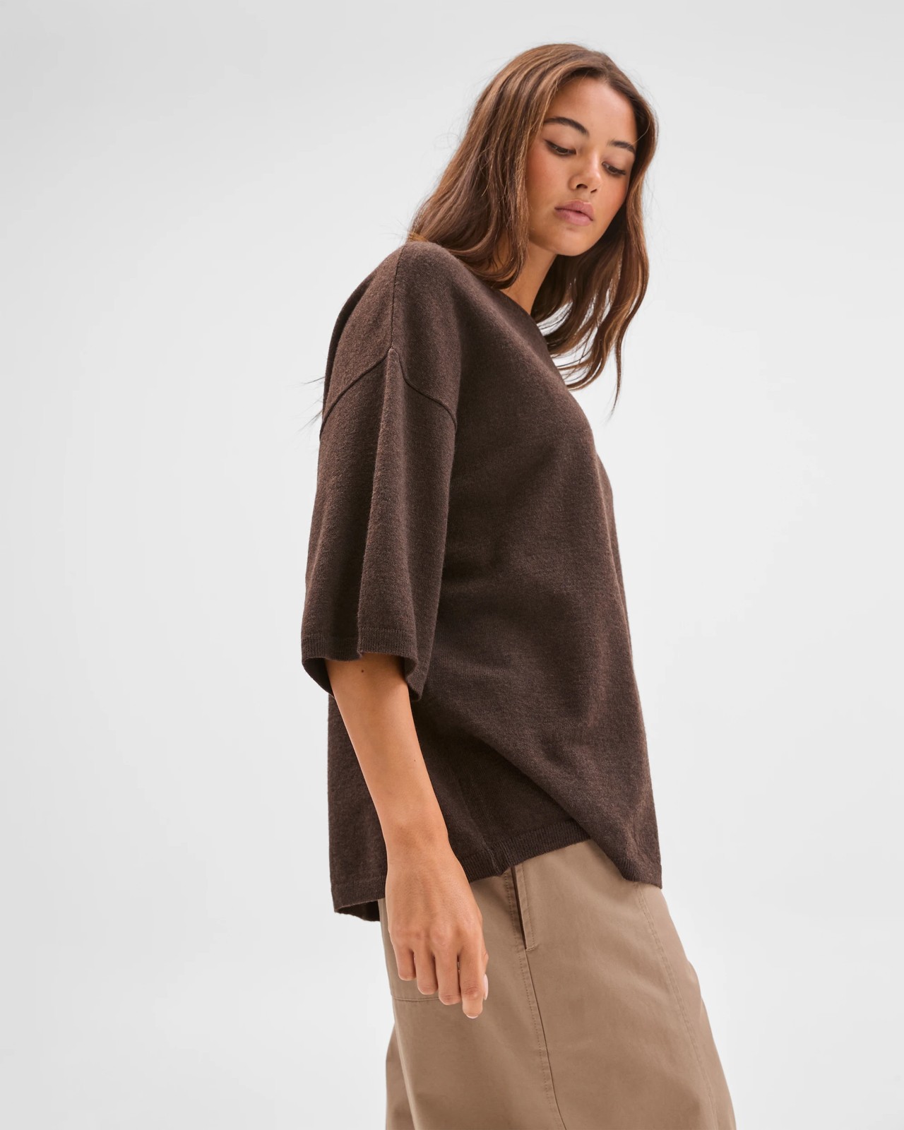 Lily Loves Knit T-Shirt - Coffee Bean 5 of 6