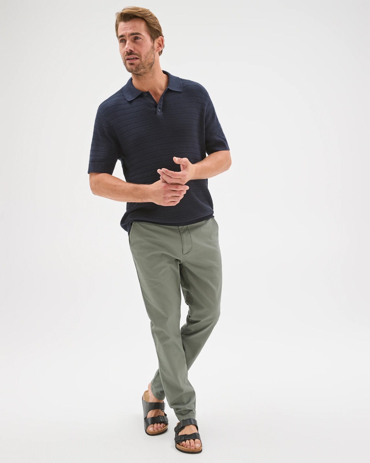 Australian Cotton Slim Chino Pants  - Grey 5 of 5