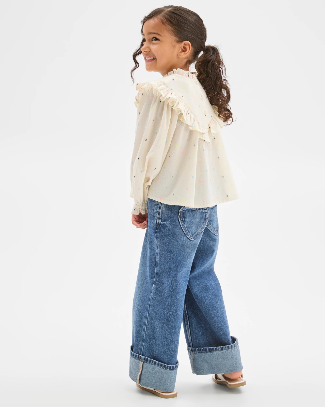 Long Sleeve Fashion Woven Frill Blouse 3 of 6