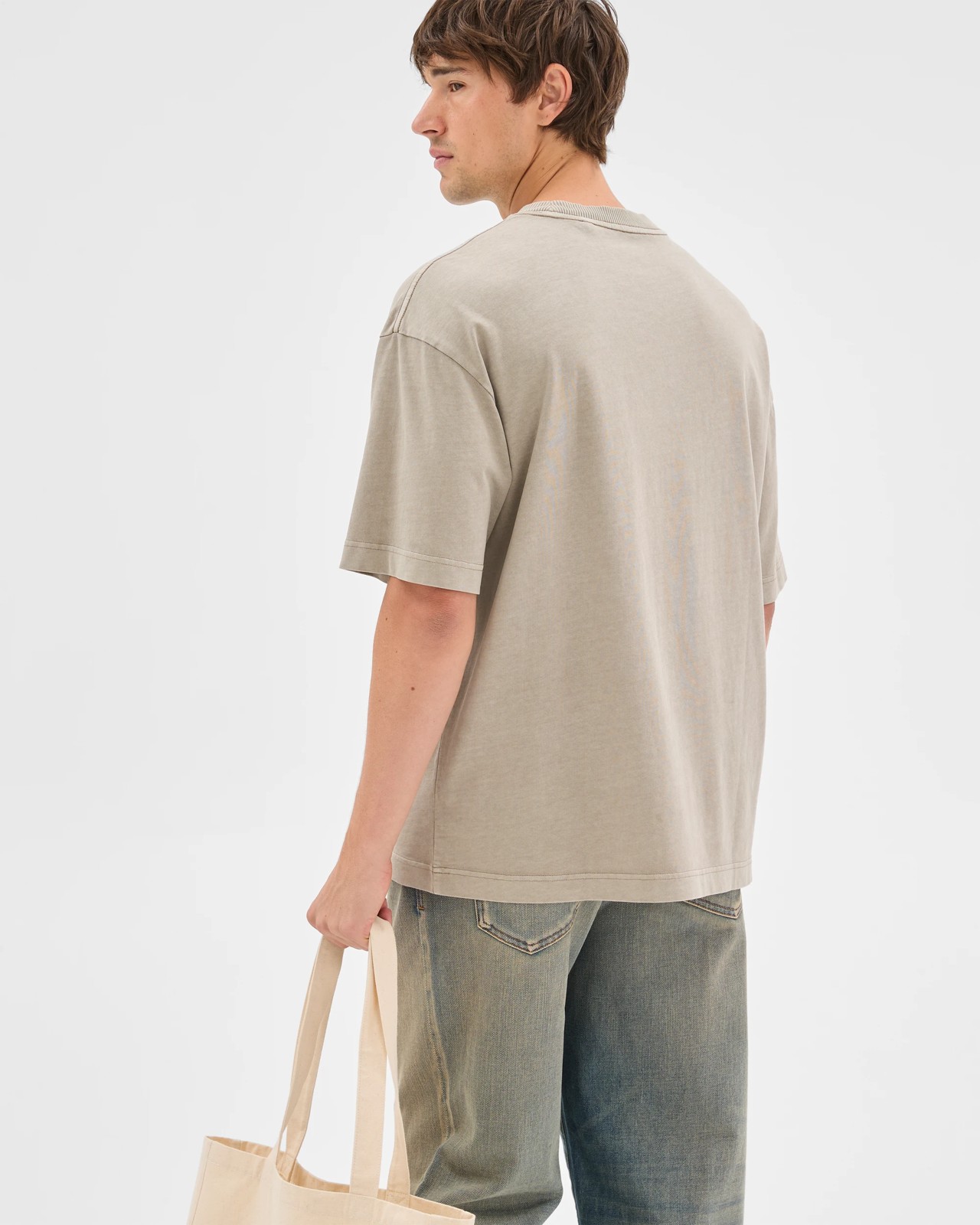 Commons Australian Cotton Boxy Heavyweight Core T-Shirt - Grey 3 of 6